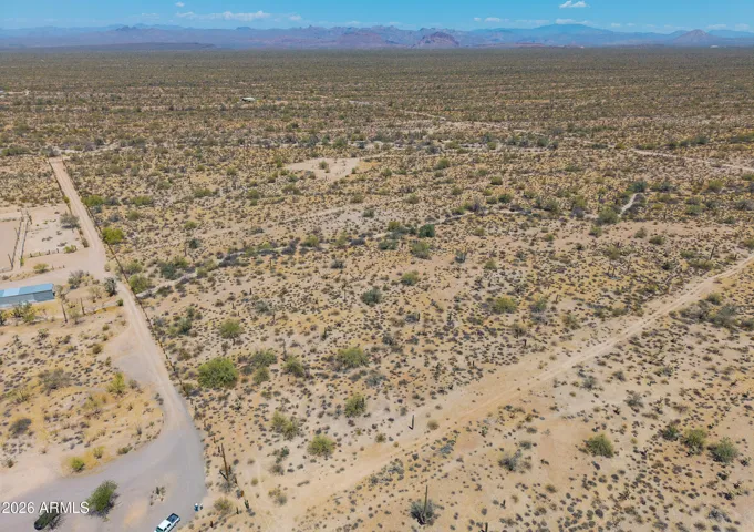 Sw corner of the property looking north