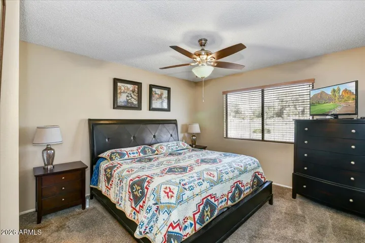Spacious primary bedroom