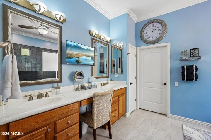 Master Bathroom with Dual Sinks