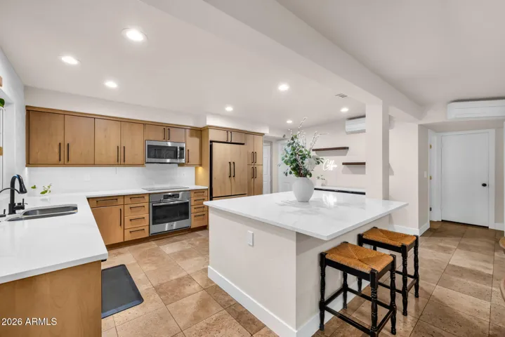 A beautiful kitchen with functional layout