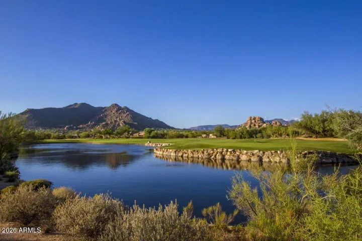 A view over the lake and 10th green to Black Mountain
