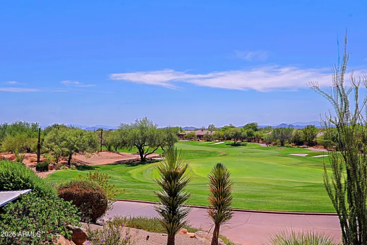 The view to the 9th green