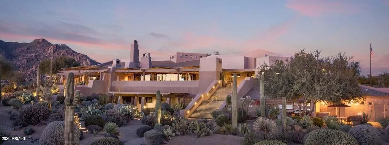 A clubhouse having an expanded patio with fantastic views