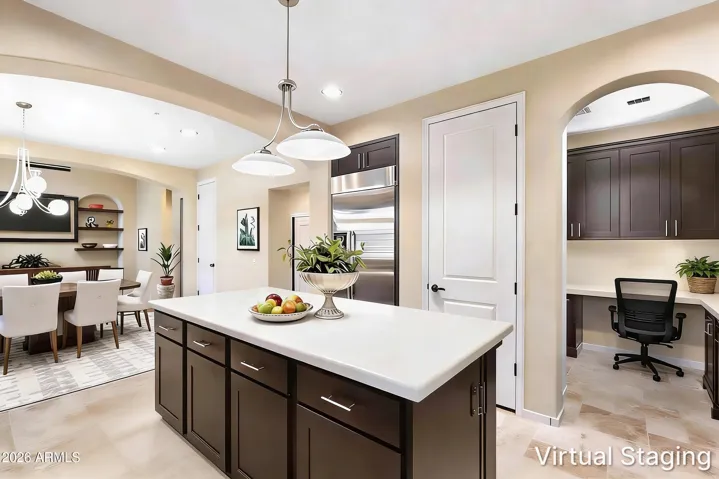 Virtually Staged Kitchen
