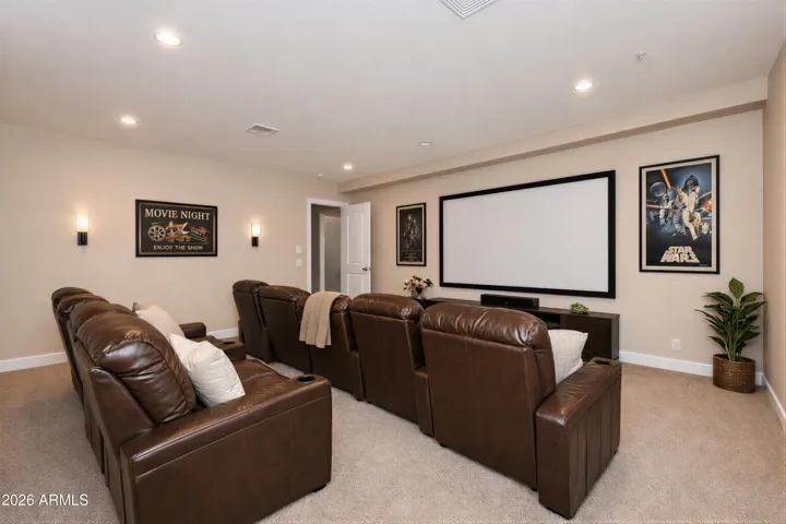 Basement movie room