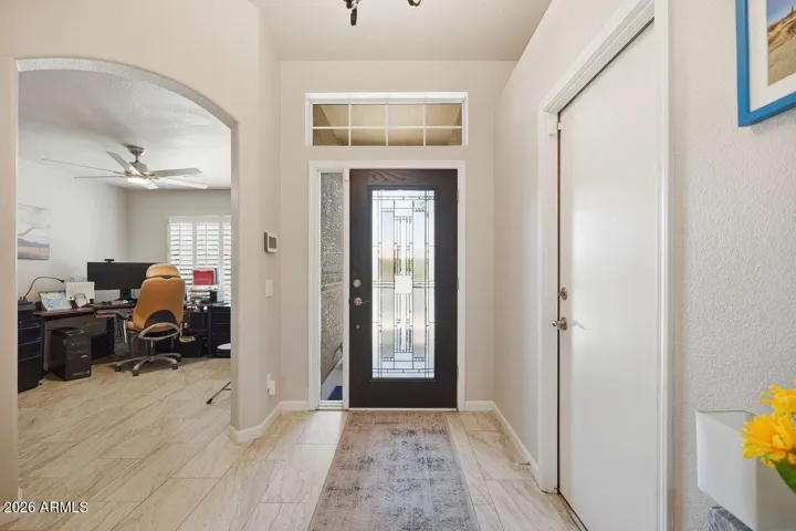 Front entrance with beautiful door