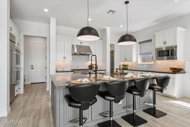 Breakfast bar island seating