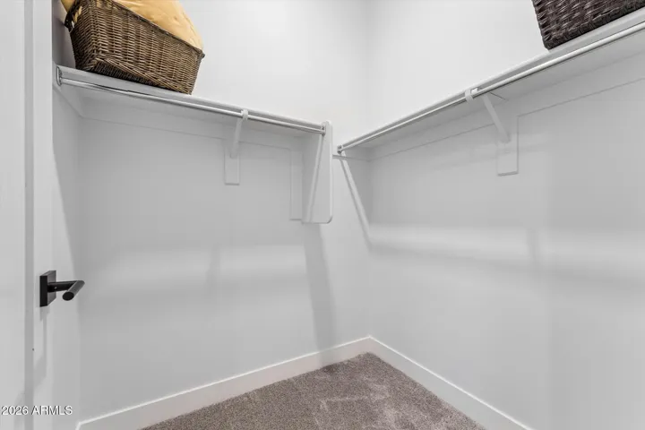 Walk in closet guest bedroom