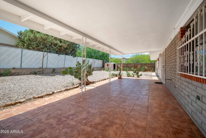 Large coverd patio