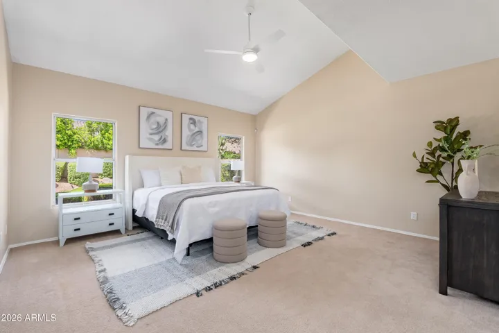 Primary bedroom, down stairs