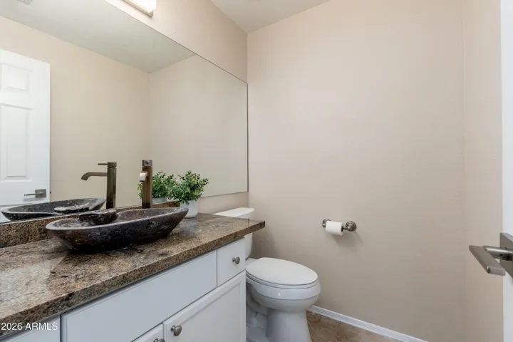 Downstairs powder bathroom
