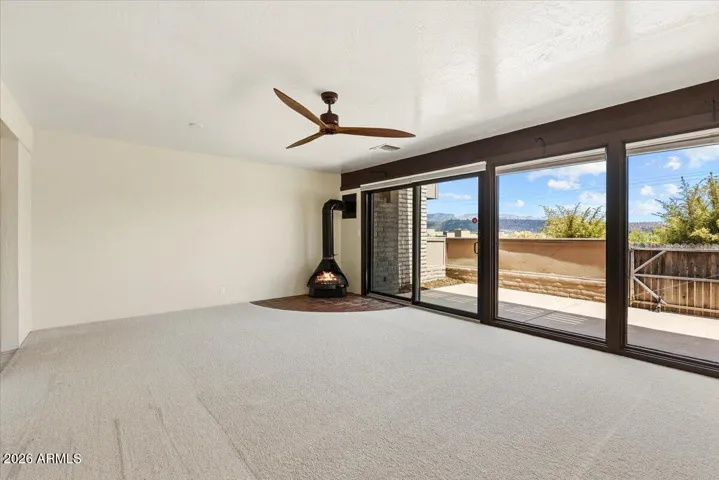 The supremely high quality Anderson Windows along with thick concrete walls make the home a quiet refuge.