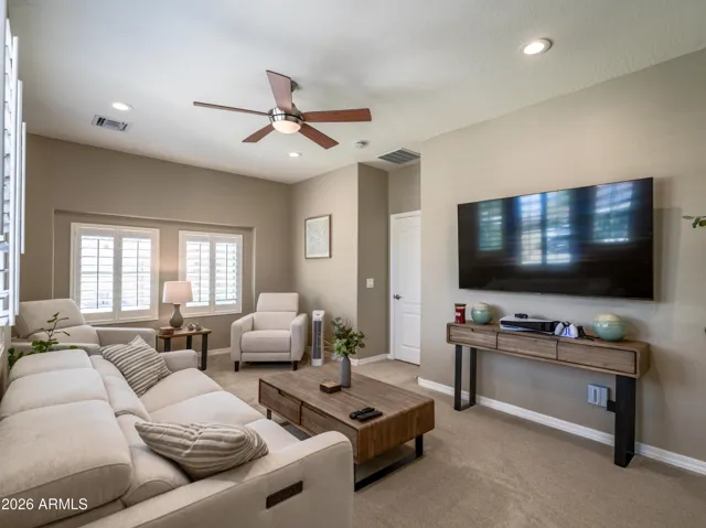 Secondary living space perfect for lounging or gaming, or as an office if you need the other room rooms for bedrooms