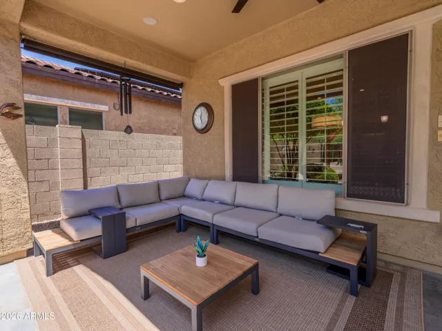 Covered back patio