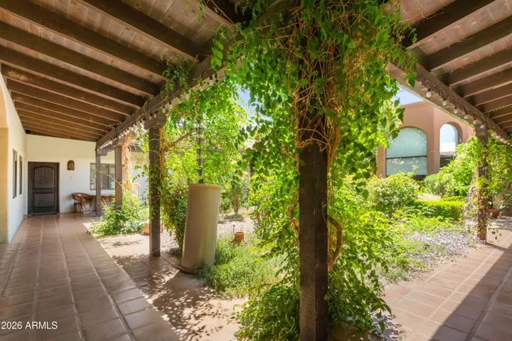 Inside courtyard pathway
