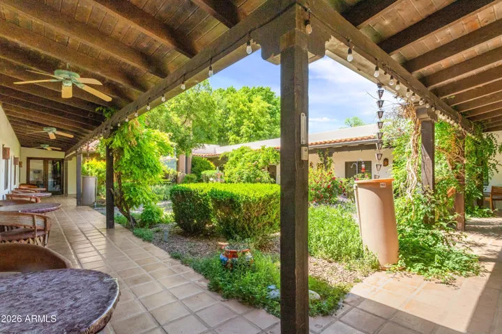 Inside courtyard pathway