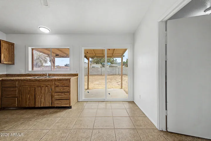 Featuring New Slider Door + Room for a Table