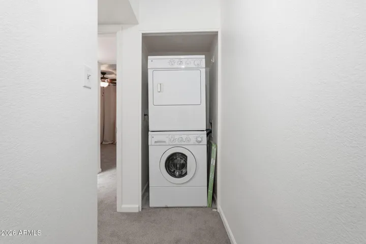 Upstairs washer/dryer