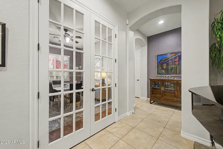 Door to dining room/2nd office