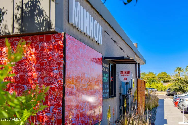 Minnow is located off of Campbell Ave and 32nd St. Sushi and Matcha!