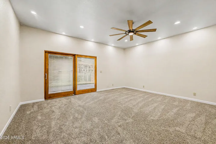 Pella Sliding Glass Door to Covered Back Patio