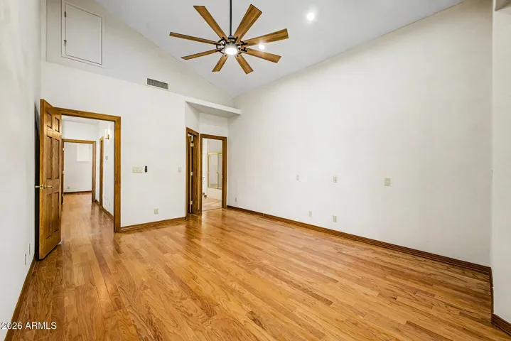 Engineered Wood Flooring | Walk-in Closet | 2026 Ceiling Fan and Recessed LED Lighting