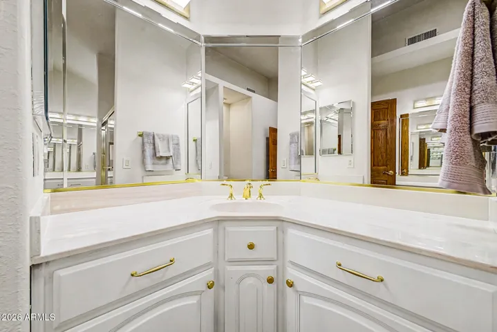 Dual Comfort-Height Vanities | 2026 Refinished Cabinetry with updated Hardware and Soft-close Hinges