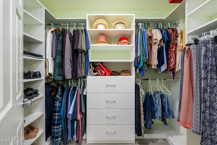 Primary Suite Walk-in closet