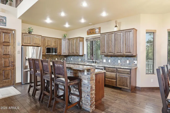 Island with seating for four