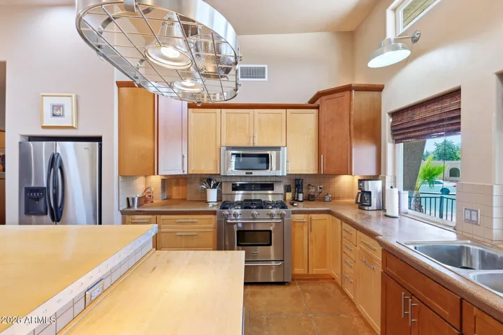 Kitchen with stove