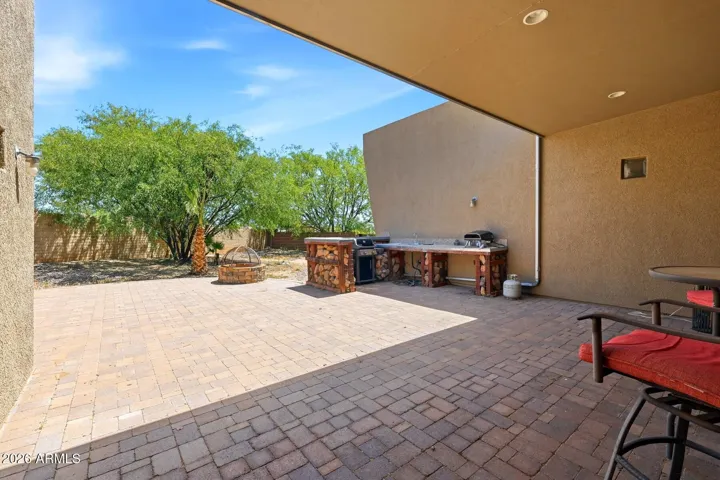 Covered back patio