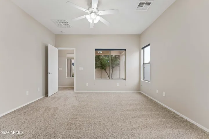 Master Bedroom. Ceiling fans throughout home.