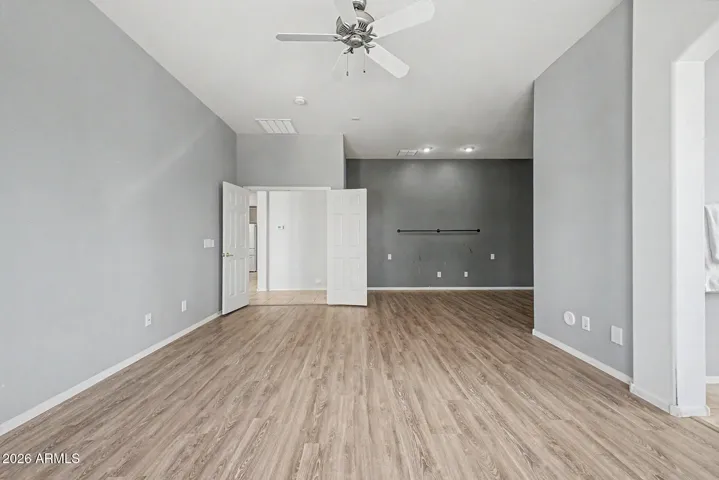 MASSIVE Primary suite a the back of the home is the size of TWO ROOMS!