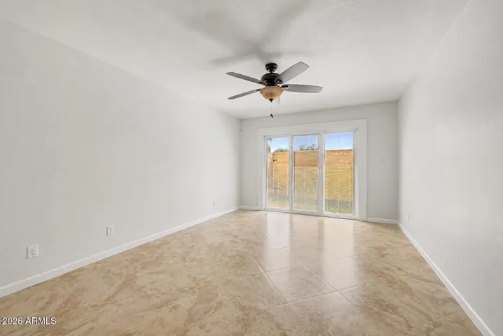 LARGE PRIMARY + PRIVATE EXIT + PATIO VIRTUALLY DE-STAGED
