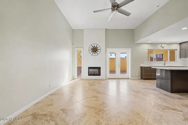 LIVING ROOM VIRTUALLY DE-STAGED