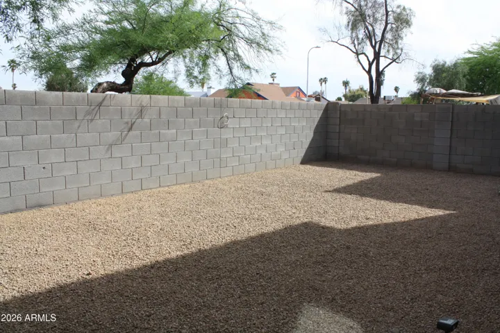 Spacious Low Maintenance Back Yard