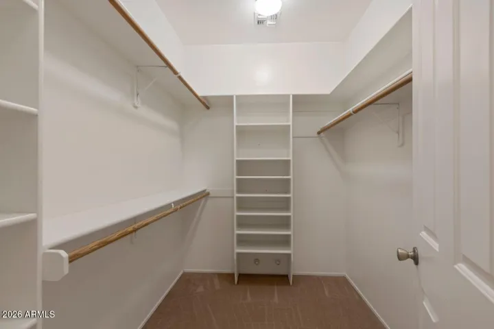 1 of 2 closets...walk-in closet. Other closet on other side of entry to bath