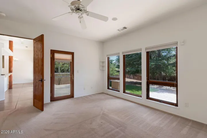 Primary bedroom with outside access