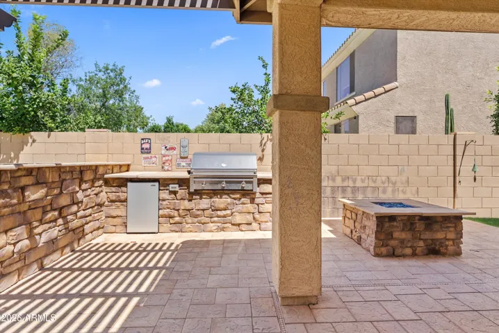 Built in BBQ + Fire Pit