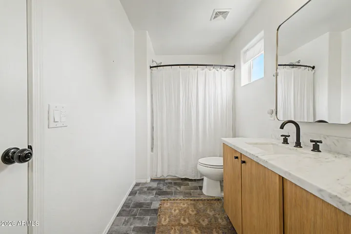 Primary bathroom double sinks