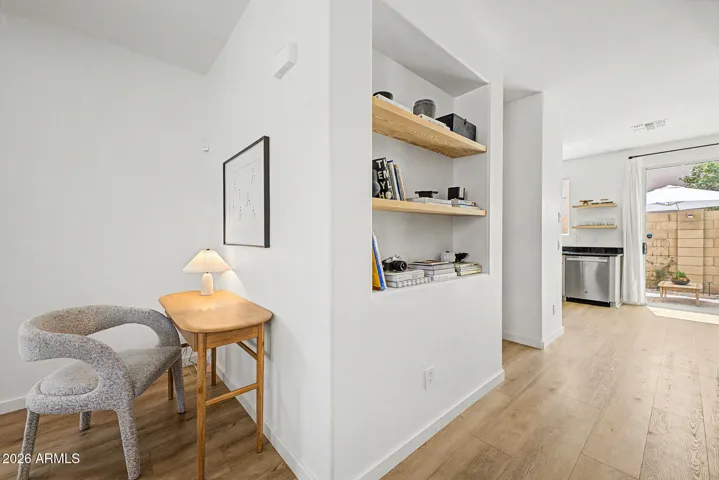 Hall shelving