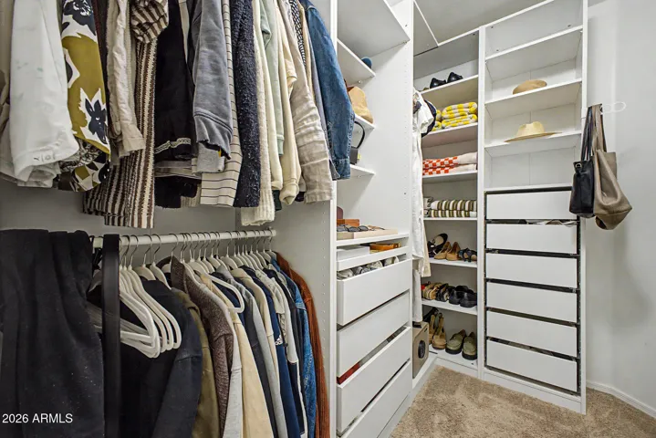 Walk in closet #1 primary bedroom