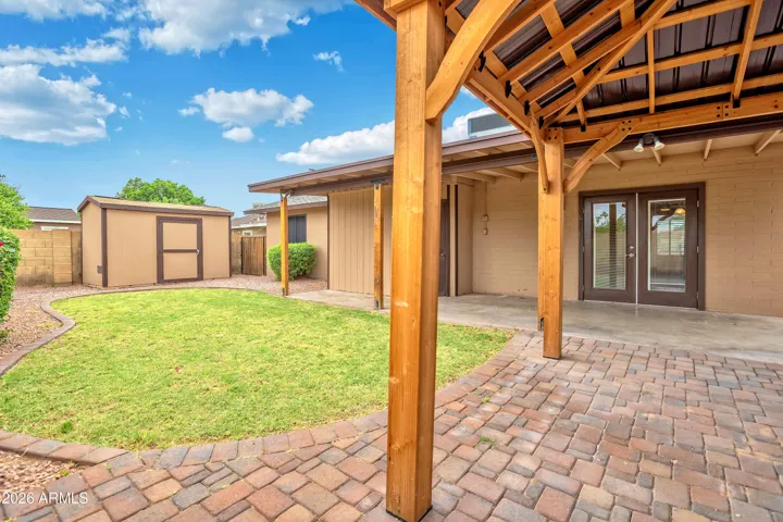 Covered Patio and Pergola, Storage Shed