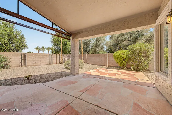 Covered patio