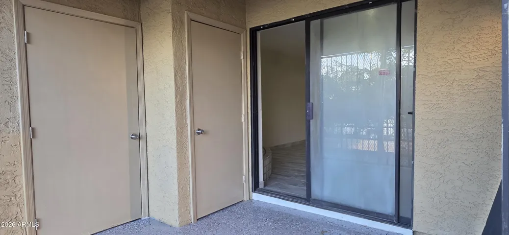 Extra Storage located on the patio