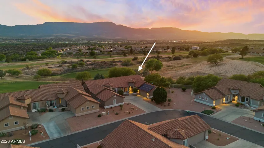 Perfectly positioned along the third fairway of Agave Highlands Golf Course, the home captures sweeping views and a setting that quietly sets it apart.