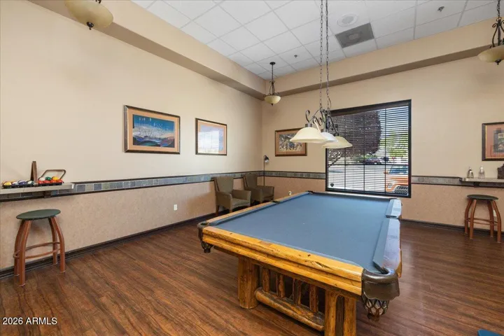 Clubhouse includes a beautifully nostalgic billiards room, perfect for relaxed afternoons and friendly competition.
