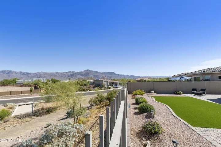 Private backyard as it sits higher than the desertscape below
