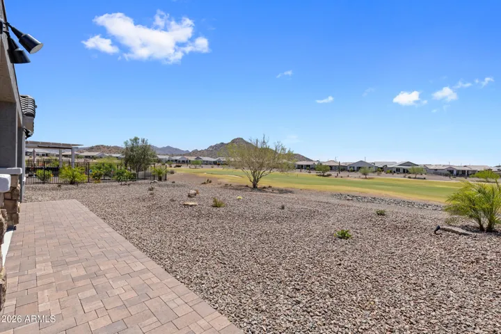 Golf course behind home