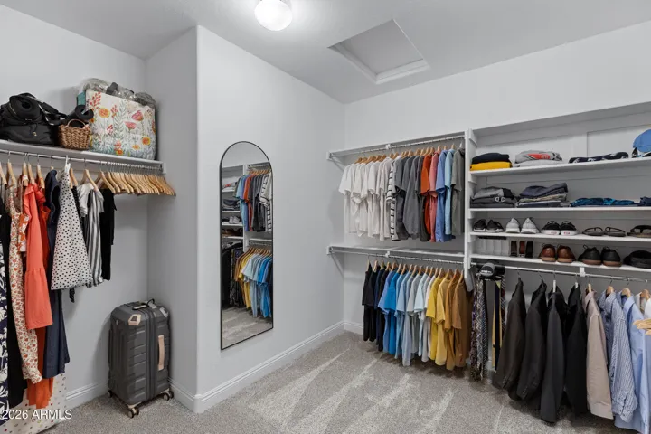 Primary walk in closet